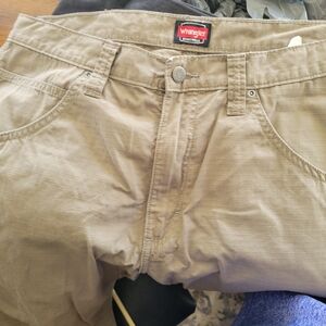 Wrangler Men's Khaki Work Chinos - Light Tan